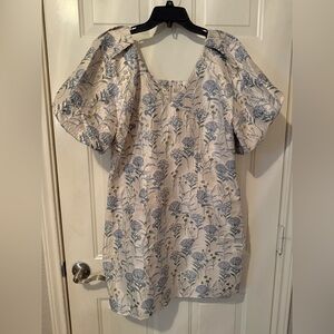 Adelyn Rae Blue and Cream